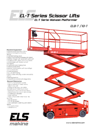 Kołowe podnośniki nożycowe ELS Lift EL 10 T