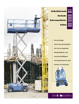 Kołowe podnośniki nożycowe Genie GS-3268 RT