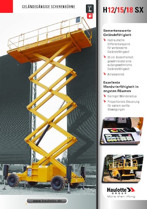 Kołowe podnośniki nożycowe Haulotte H18 SX