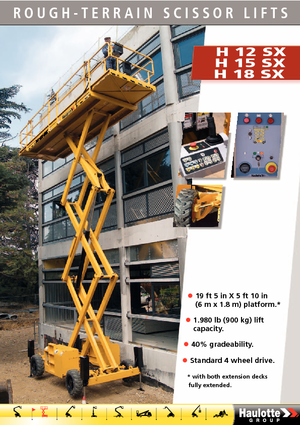 Kołowe podnośniki nożycowe Haulotte H18 SX