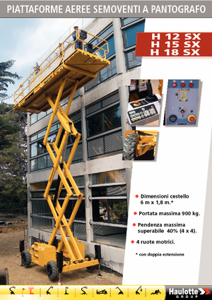 Kołowe podnośniki nożycowe Haulotte H18 SX