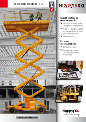 Kołowe podnośniki nożycowe Haulotte H18 SXL