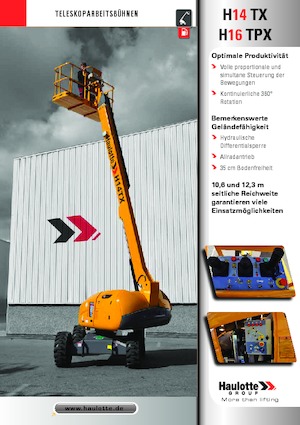 Kołowe teleskopowe platformy robocze Haulotte H16 TPX