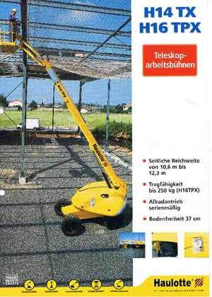 Kołowe teleskopowe platformy robocze Haulotte H 16 TPX