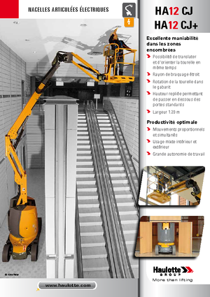Kołowe przegubowe podnośniki koszowe Haulotte HA12 CJ