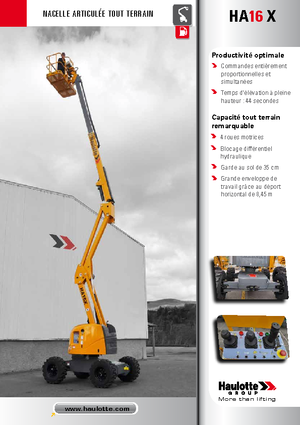 Kołowe przegubowe podnośniki koszowe Haulotte HA 16 X