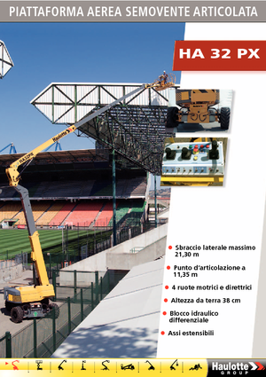 Kołowe przegubowe podnośniki koszowe Haulotte HA 32 PX