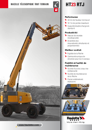 Kołowe teleskopowe platformy robocze Haulotte HT23 RTJ PRO