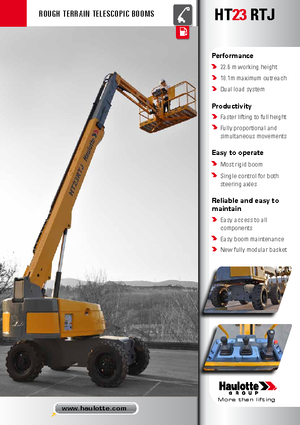 Kołowe teleskopowe platformy robocze Haulotte HT23 RTJ O