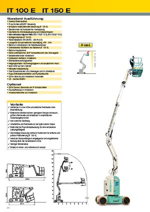 Kołowe teleskopowe platformy robocze Imer IT 100 E