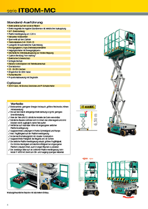 Kołowe podnośniki nożycowe Iteco IT 4680 MC