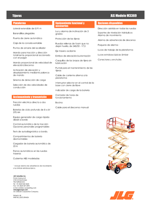 Kołowe podnośniki nożycowe JLG M3369LE