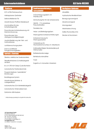 Kołowe podnośniki nożycowe JLG M3369LE