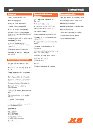 Kołowe podnośniki nożycowe JLG M4069LE