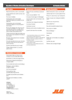 Kołowe przegubowe podnośniki koszowe JLG M450AJ