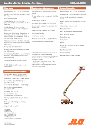 Kołowe teleskopowe platformy robocze JLG M600JA
