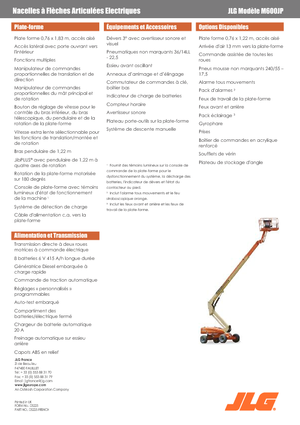 Kołowe teleskopowe platformy robocze JLG M600JP