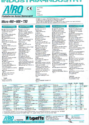 Kołowe podnośniki nożycowe AIRO Micra 600