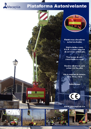 Kołowe przegubowe podnośniki koszowe Mecaplús MTP 12