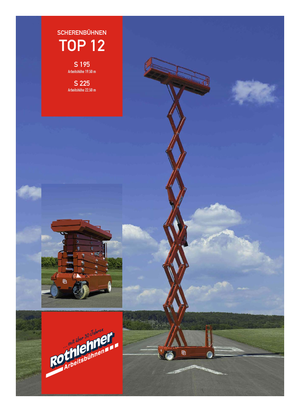 Kołowe podnośniki nożycowe PB PB S195-12E