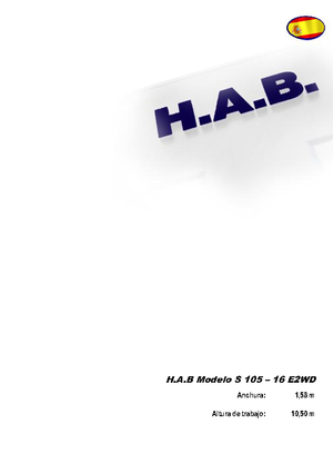 Kołowe podnośniki nożycowe HAB S 105-16 E 2WD