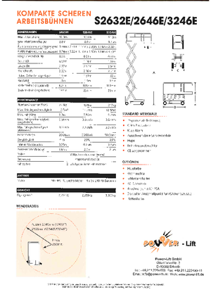 Kołowe podnośniki nożycowe Snorkel S 2646