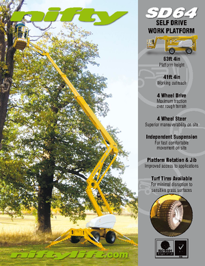 Kołowe przegubowe podnośniki koszowe Niftylift SD 64