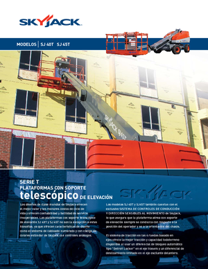 Kołowe teleskopowe platformy robocze Skyjack SJ 45 T