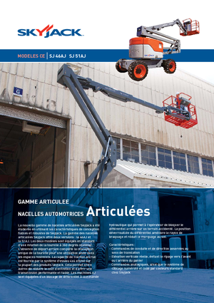 Kołowe przegubowe podnośniki koszowe Skyjack SJ 51 AJ