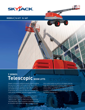 Kołowe teleskopowe platformy robocze Skyjack SJ 66 T