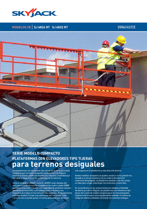 Kołowe podnośniki nożycowe Skyjack SJ 6832 RT