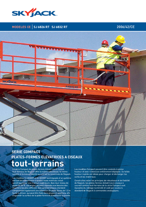 Kołowe podnośniki nożycowe Skyjack SJ 6832 RT