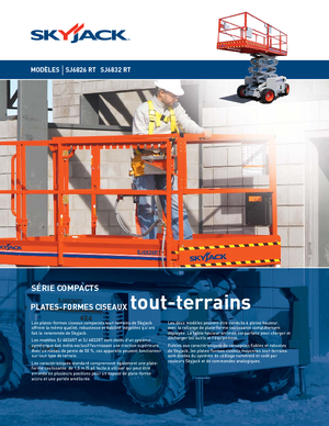 Kołowe podnośniki nożycowe Skyjack SJ 6832 RT