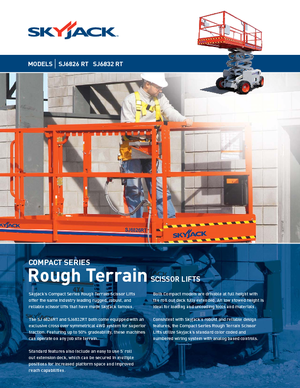 Kołowe podnośniki nożycowe Skyjack SJ 6832 RT