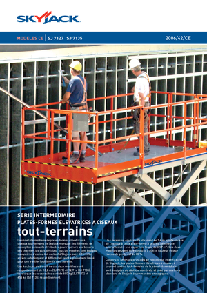 Kołowe podnośniki nożycowe Skyjack SJ 7127