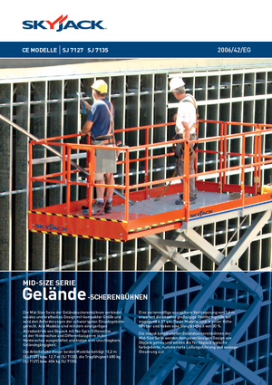 Kołowe podnośniki nożycowe Skyjack SJ 7127