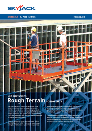 Kołowe podnośniki nożycowe Skyjack SJ 7127