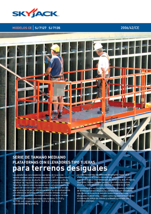 Kołowe podnośniki nożycowe Skyjack SJ 7127