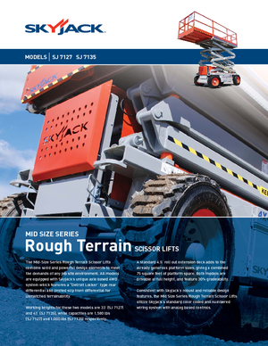 Kołowe podnośniki nożycowe Skyjack SJ 7127