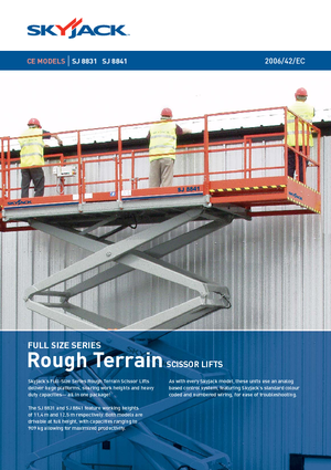 Kołowe podnośniki nożycowe Skyjack SJ 8841