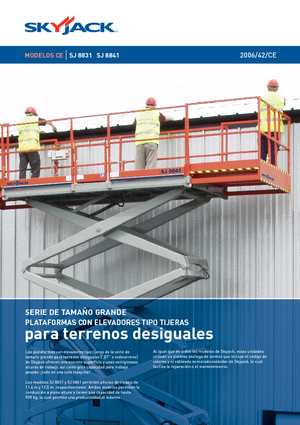 Kołowe podnośniki nożycowe Skyjack SJ 8841