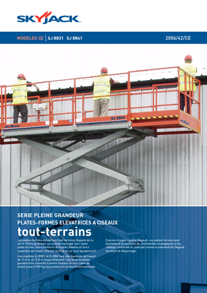 Kołowe podnośniki nożycowe Skyjack SJ 8841