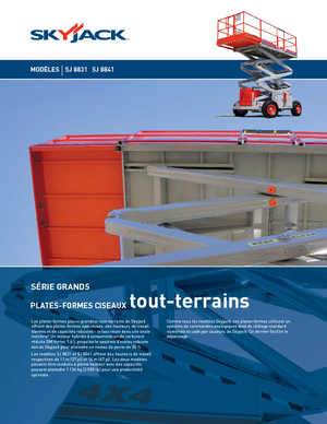 Kołowe podnośniki nożycowe Skyjack SJ 8841