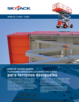 Kołowe podnośniki nożycowe Skyjack SJ 8841