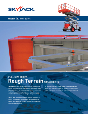 Kołowe podnośniki nożycowe Skyjack SJ 8841