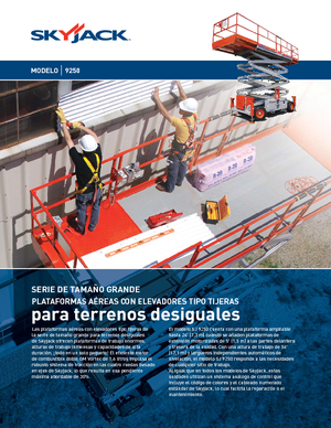 Kołowe podnośniki nożycowe Skyjack SJ 9250