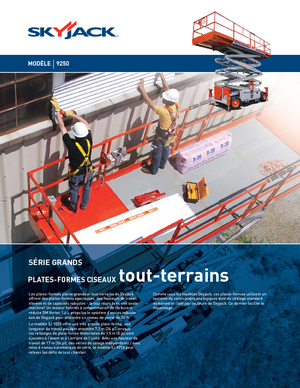 Kołowe podnośniki nożycowe Skyjack SJ 9250