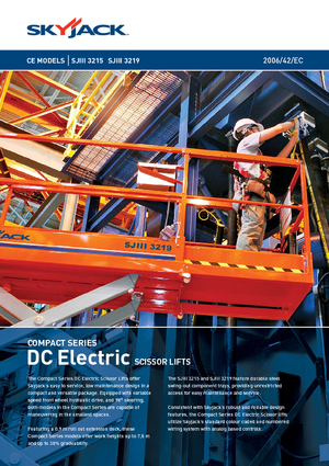 Kołowe podnośniki nożycowe Skyjack SJ III 3219