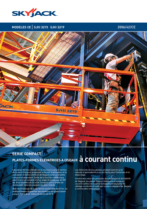 Kołowe podnośniki nożycowe Skyjack SJ III 3219