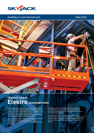 Kołowe podnośniki nożycowe Skyjack SJ III 3215